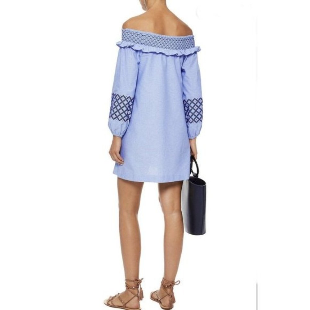 NWOT Rebecca Minkoff Goldie Off The Shoulder Dress - Picture 4 of 12